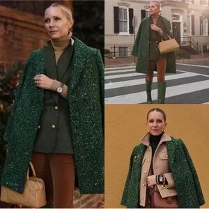 Jcrew Daphne speckled peacoat size 00